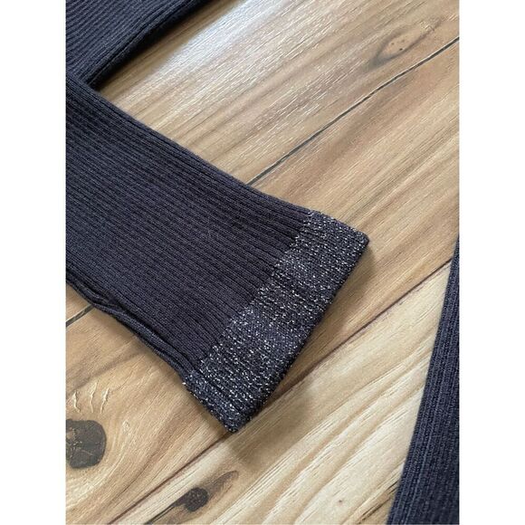 NWT BANANA REPUBLIC Open Front Grey and Silver Women’s Cardigan XS - Picture 3 of 6